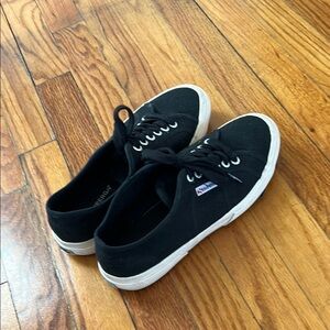 Superga Black Canvas Sneakers